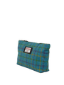 Harris Tweed Toiletries Bag - A0154 (Black Leather) (OL)