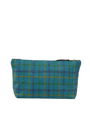 Harris Tweed Toiletries Bag - A0154 (Black Leather) (OL)