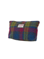 Harris Tweed Toiletries Bag - A0195 (Brown Leather) (OL)