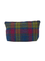 Harris Tweed Toiletries Bag - A0195 (Brown Leather) (OL)