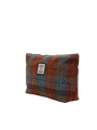 Harris Tweed Toiletries Bag - A0212 (Black Leather)
