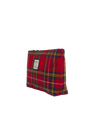 Harris Tweed Toiletries Bag - A0217 (Black Leather)