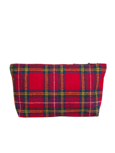 Harris Tweed Toiletries Bag - A0217 (Black Leather)