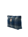 Harris Tweed Toiletries Bag - A0237 (Black Leather)