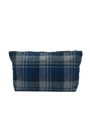 Harris Tweed Toiletries Bag - A0237 (Black Leather)