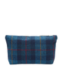 Harris Tweed Toiletries Bag - A075 (Black Leather)