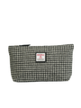 Harris Tweed Toiletries Bag - HO63 (Black Leather)