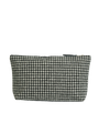 Harris Tweed Toiletries Bag - HO63 (Black Leather)