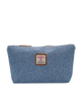 Harris Tweed Toiletries Bag - NHB4 (Tan Leather)