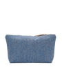 Harris Tweed Toiletries Bag - NHB4 (Tan Leather)