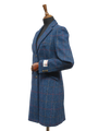 Harris Tweed Tori Coat Blue Check