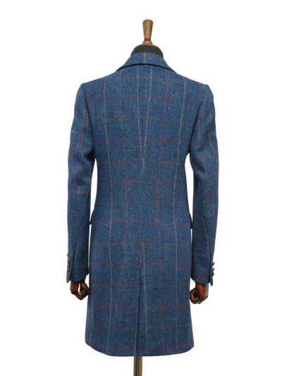 Harris Tweed Tori Coat Blue Check
