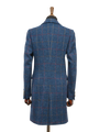 Harris Tweed Tori Coat Blue Check