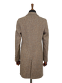 Harris Tweed Tori Coat - Brown/Beige Herringbone