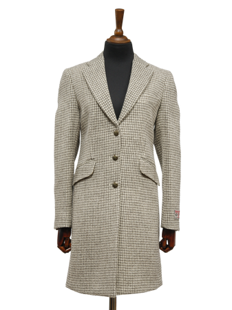 Harris Tweed Tori Coat Natural Houndstooth – Harris Tweed Isle of