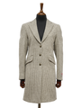 Harris Tweed Tori Coat Natural Houndstooth
