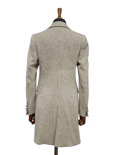 Harris Tweed Tori Coat Natural Houndstooth