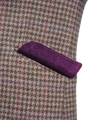 Harris Tweed Tori Coat - Pink/Grey Houndstooth