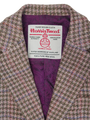 Harris Tweed Tori Coat - Pink/Grey Houndstooth