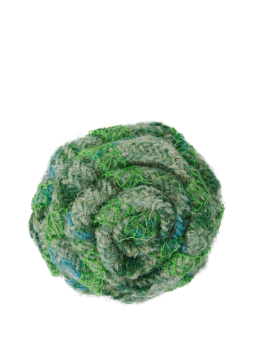 Harris Tweed Brooch - Green Check