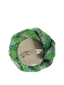 Harris Tweed Brooch - Green Check