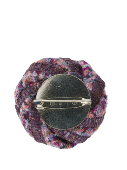Harris Tweed Brooch - Lilac Purple