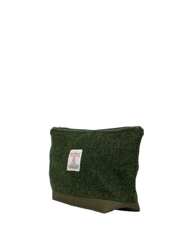 Harris Tweed Washbag - 352 (Khaki)