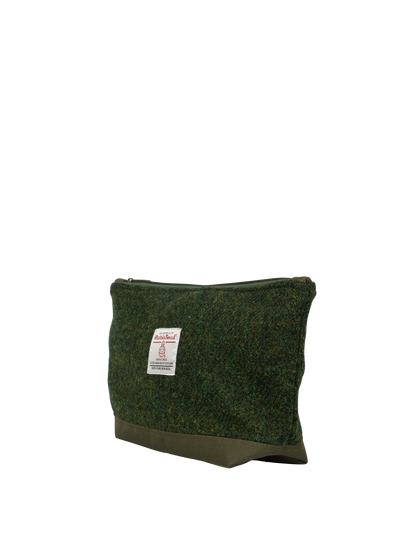 Harris Tweed Washbag - 352 (Khaki)
