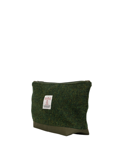 Harris Tweed Washbag - 352 (Khaki)