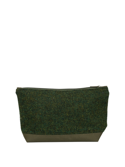 Harris Tweed Washbag - 352 (Khaki)