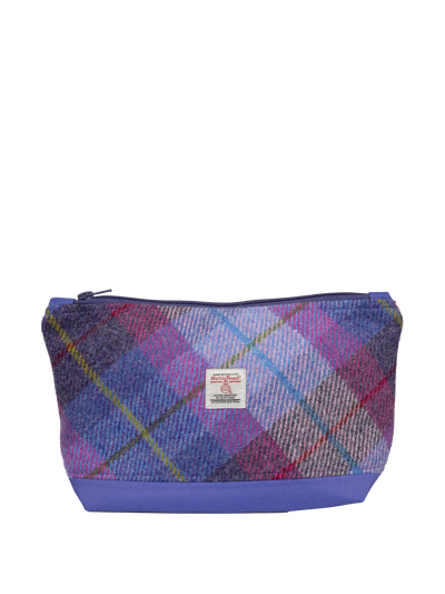 Harris Tweed Washbag - A0114 (C) (Purple) (SL)