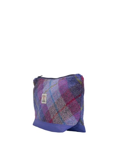 Harris Tweed Washbag - A0114 (C) (Purple) (SL)