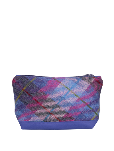 Harris Tweed Washbag - A0114 (C) (Purple) (SL)