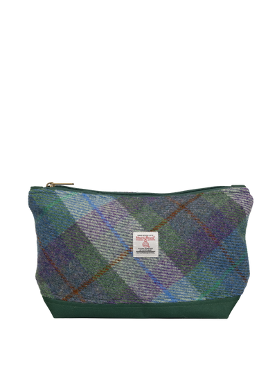 Harris Tweed Washbag - A0173 (C) (Green) (SL)