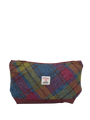 Harris Tweed Washbag - A0195 (C) (Maroon) (SL)
