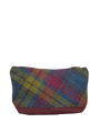 Harris Tweed Washbag - A0195 (C) (Maroon) (SL)