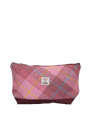 Harris Tweed Washbag - A0223 (C) (Burgundy) (SL)