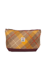 Harris Tweed Washbag - A0230 (C) (Maroon) (SL)