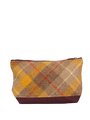 Harris Tweed Washbag - A0230 (C) (Maroon) (SL)