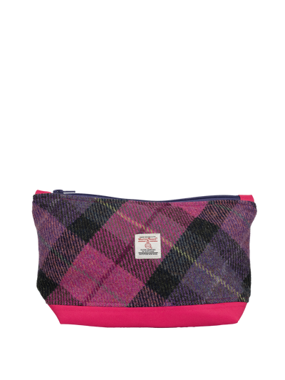 Harris Tweed Washbag - A0257 (C) (Pink) (SL)