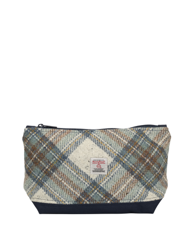 Harris Tweed Washbag - A0259 (C) (Navy) (SL)