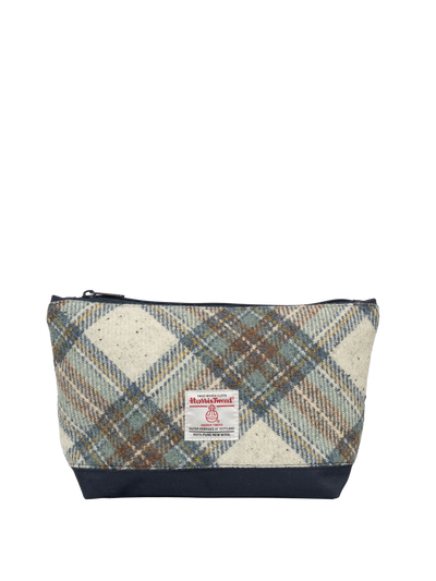 Harris Tweed Washbag - A0259 (Navy)