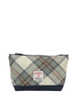 Harris Tweed Washbag - A0259 (Navy)