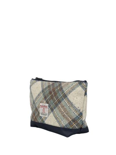 Harris Tweed Washbag - A0259 (Navy)