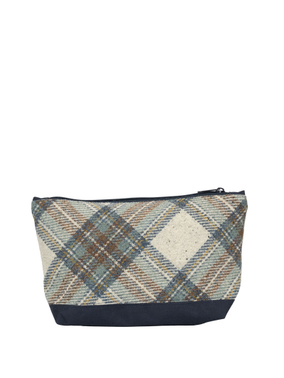 Harris Tweed Washbag - A0259 (Navy)