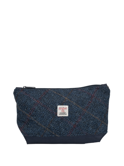 Harris Tweed Washbag - A0260 (C) (Navy) (SL)
