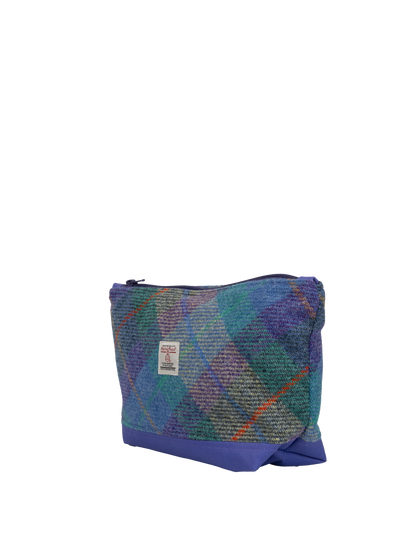 Harris Tweed Washbag - A085 (C) (Purple) (SL)