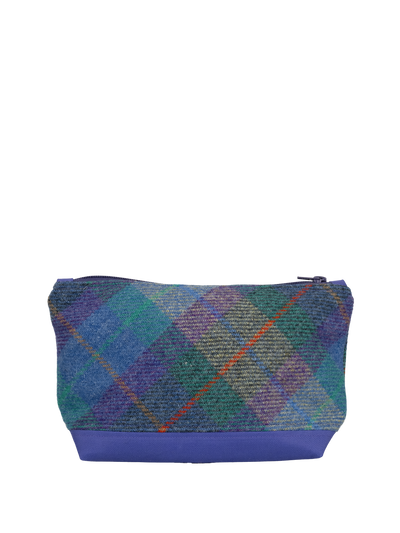 Harris Tweed Washbag - A085 (C) (Purple) (SL)