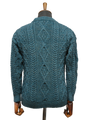 Unisex Aran Crew Neck Jumper Mallard