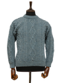Unisex Aran Crew Neck Jumper SummerStorm